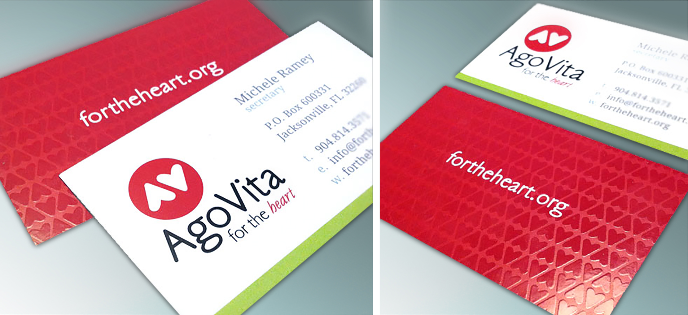 Ago Vita Business Card Design by Just Make Things