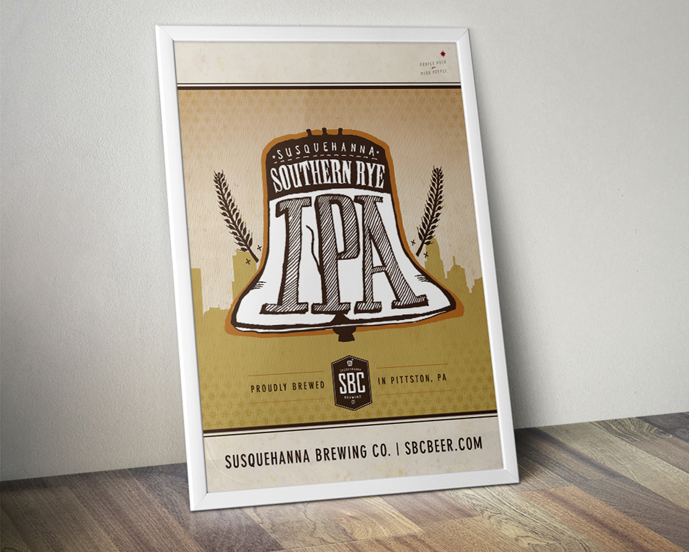 Susquehanna Brewing Co. Southern Rye IPA Poster Designed by Just Make Things