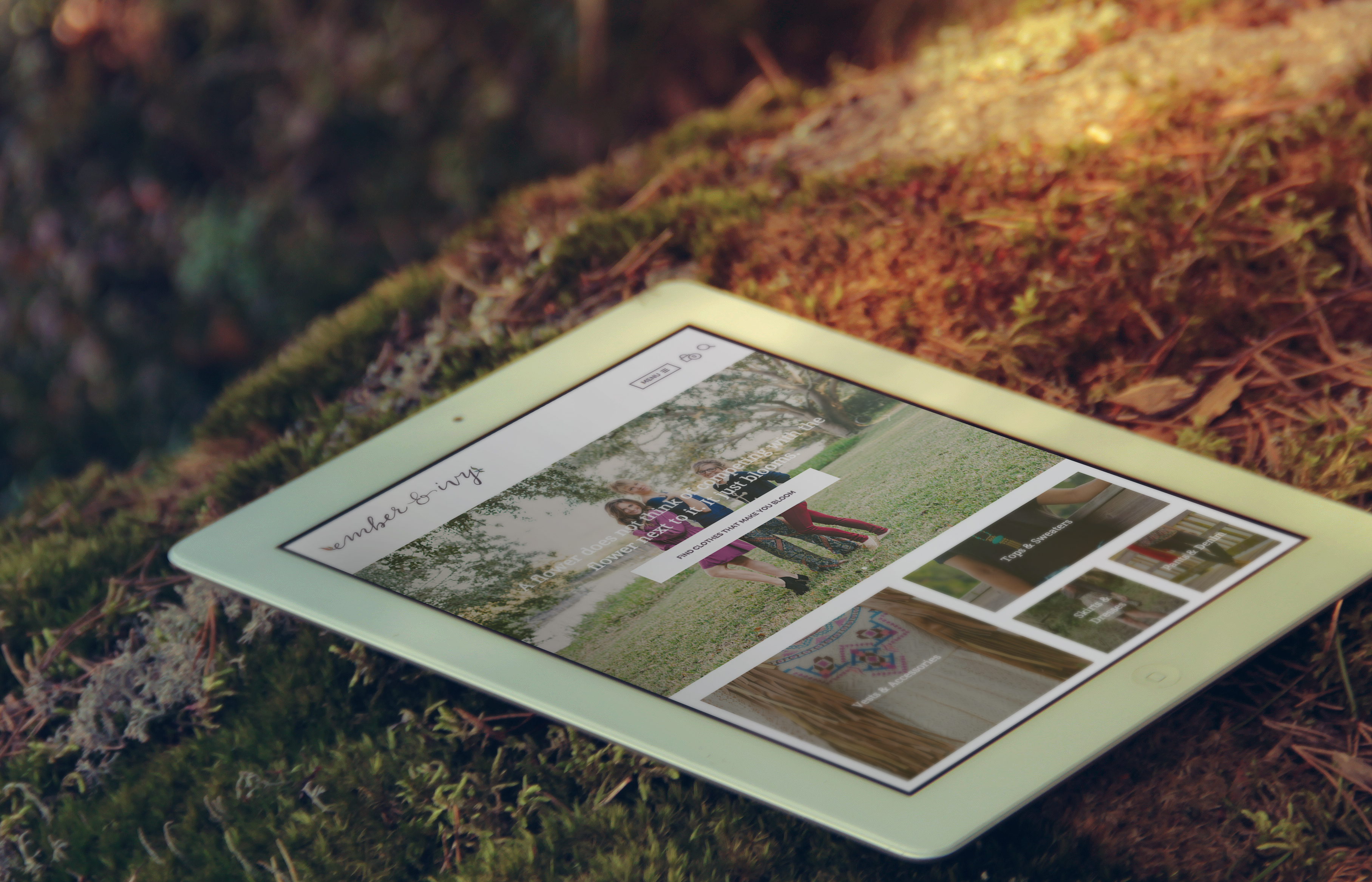 Ember & Ivy Ipad Mockup