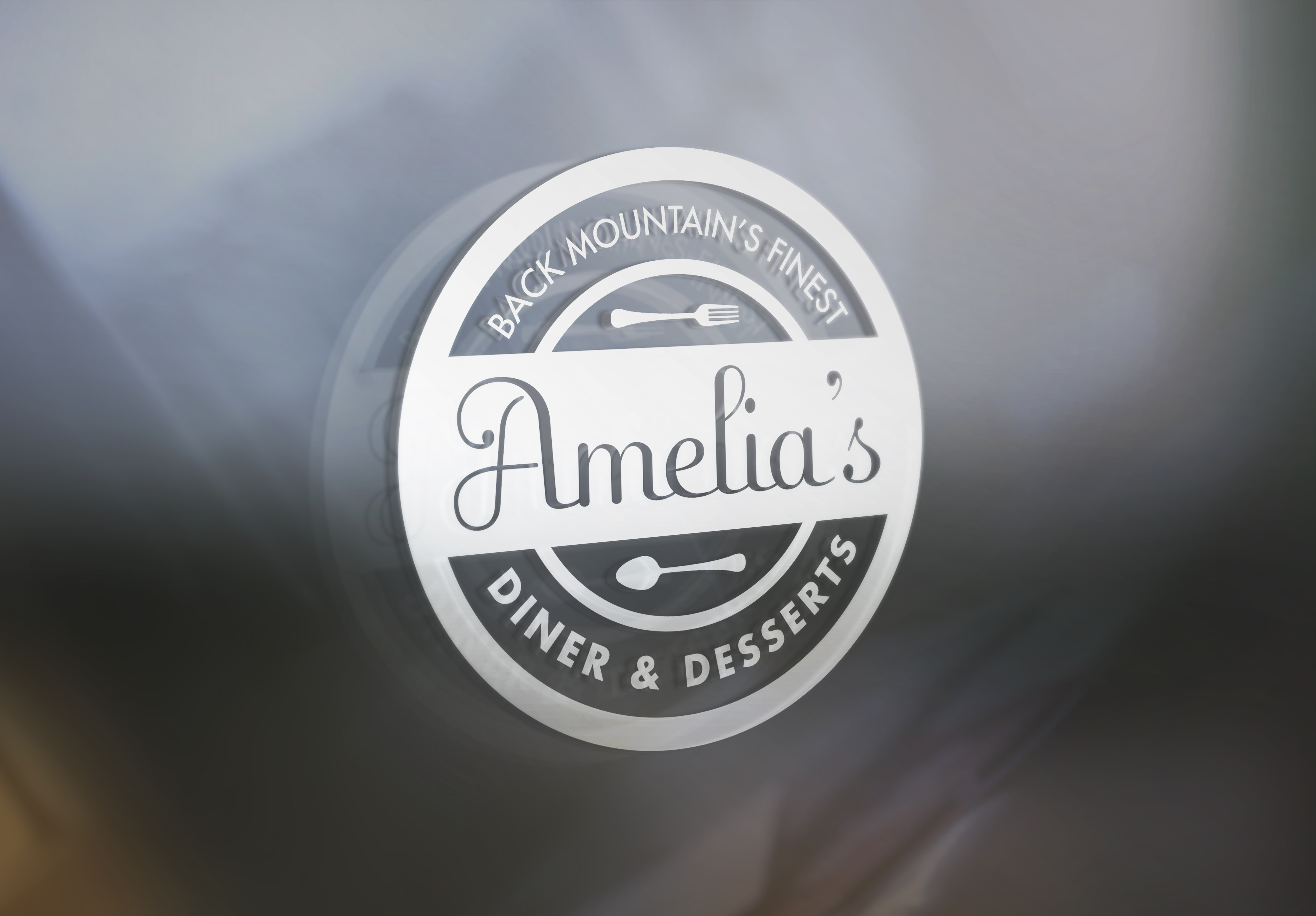 Brand Identity by Just Make Things – Amelia's Diner Window